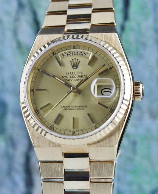 (image for) A ROLEX 18K YELLOW GOLD OYSTER QUARTZ / 19018